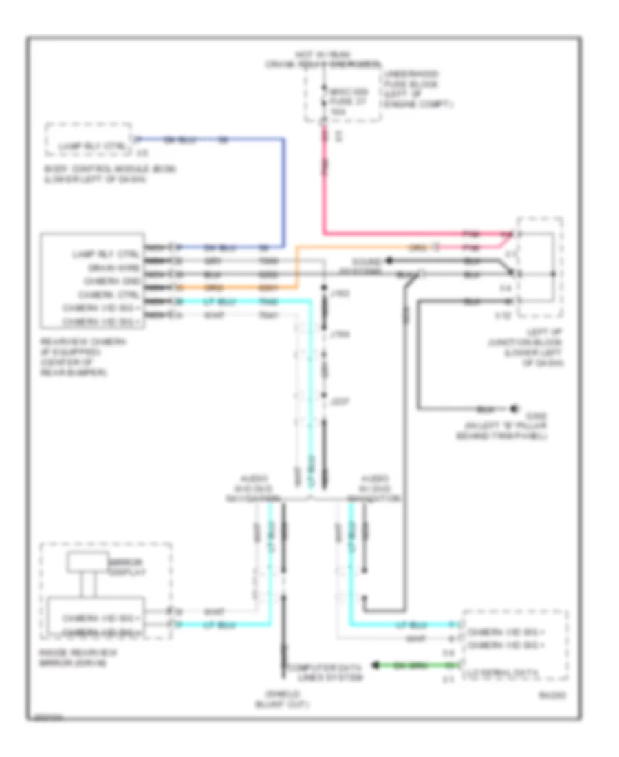 Rear View Camera Wiring Diagram for Hummer H2 2009