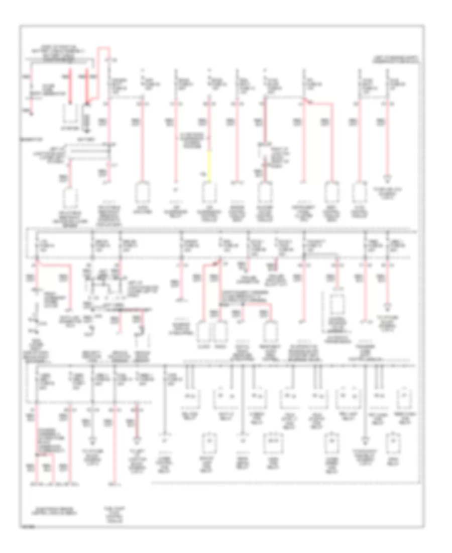 Power Distribution Wiring Diagram 1 of 4 for Hummer H2 2009