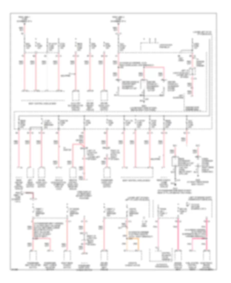 Power Distribution Wiring Diagram (2 of 4) for Hummer H2 2009