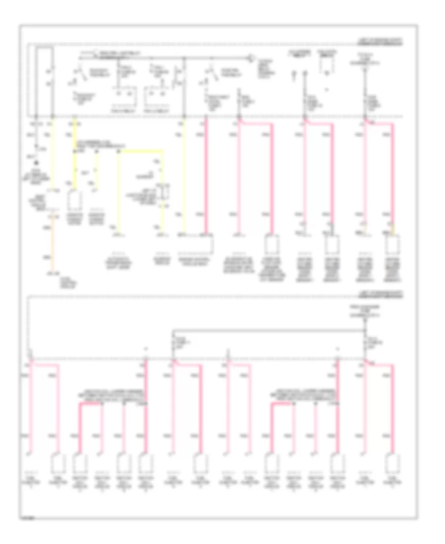 Power Distribution Wiring Diagram 3 of 4 for Hummer H2 2009