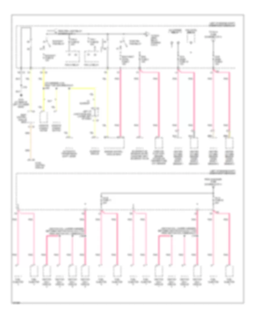 Power Distribution Wiring Diagram (3 of 4) for Hummer H2 2009