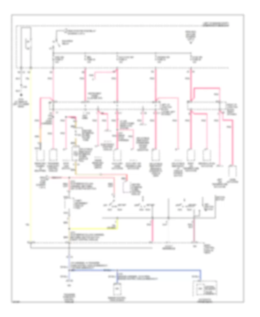 Power Distribution Wiring Diagram (4 of 4) for Hummer H2 2009