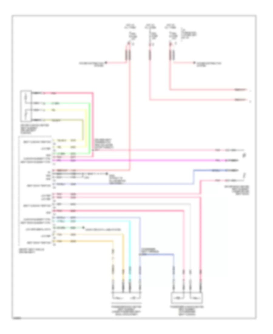 Front Heated Seats Wiring Diagram 1 of 2 for Hummer H2 2009