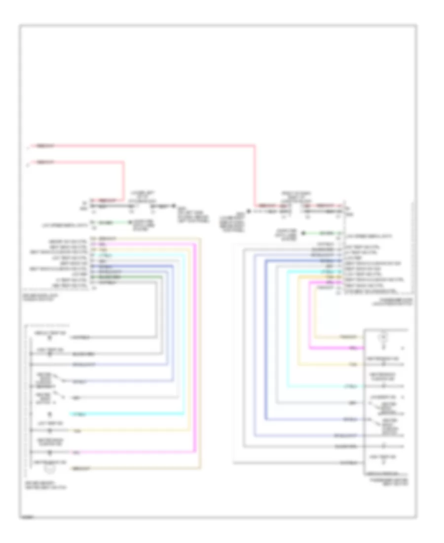 Front Heated Seats Wiring Diagram 2 of 2 for Hummer H2 2009