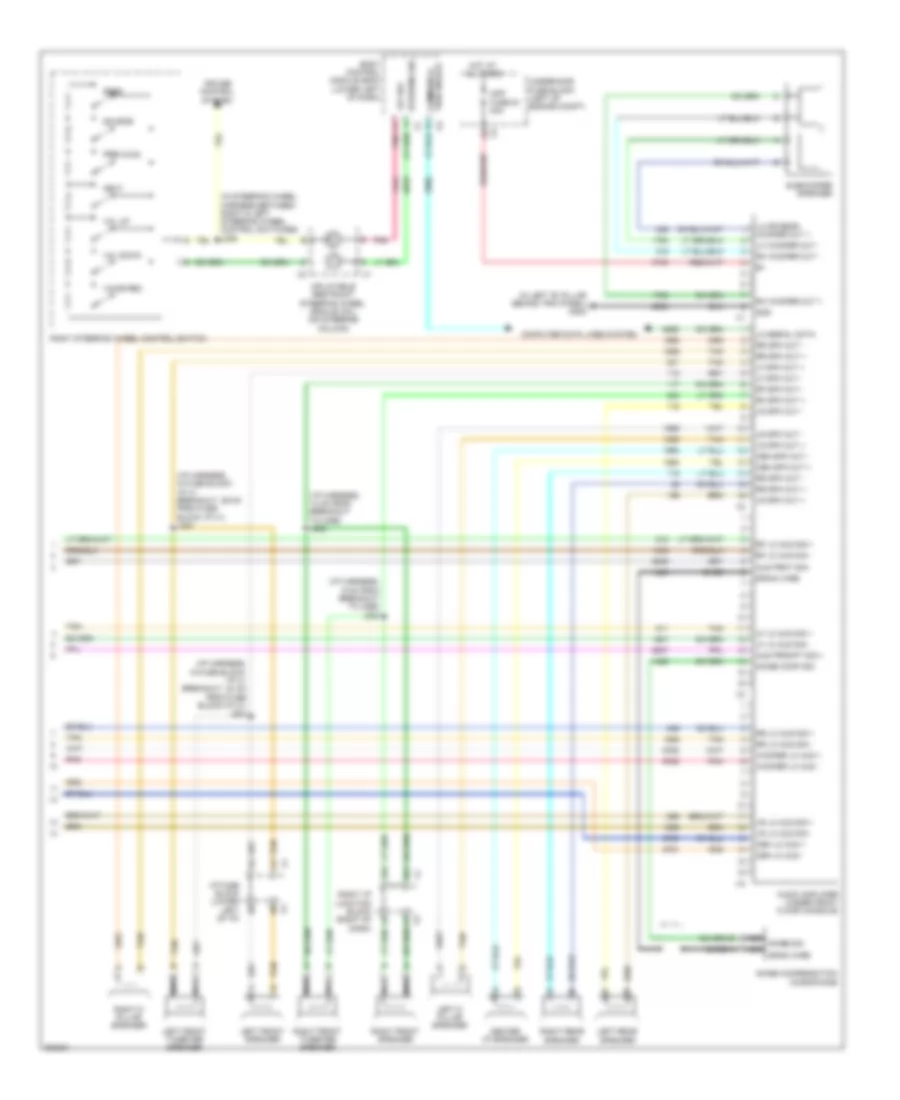 Radio Wiring Diagram, with Surround Amplifier (2 of 2) for Hummer H2 2009