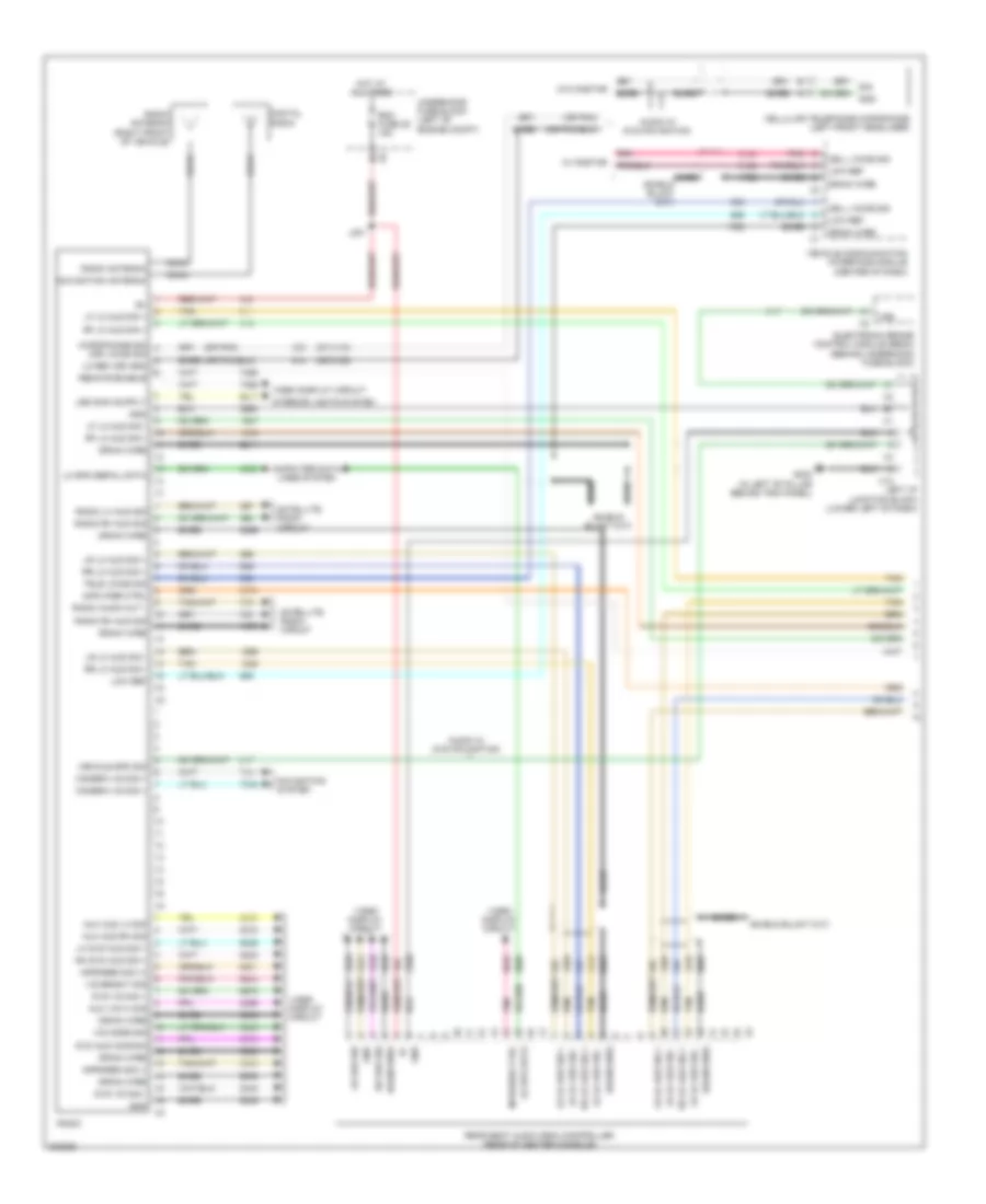 Radio Wiring Diagram, without Surround Amplifier (1 of 2) for Hummer H2 2009