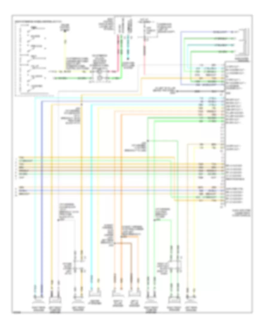 Radio Wiring Diagram, without Surround Amplifier (2 of 2) for Hummer H2 2009