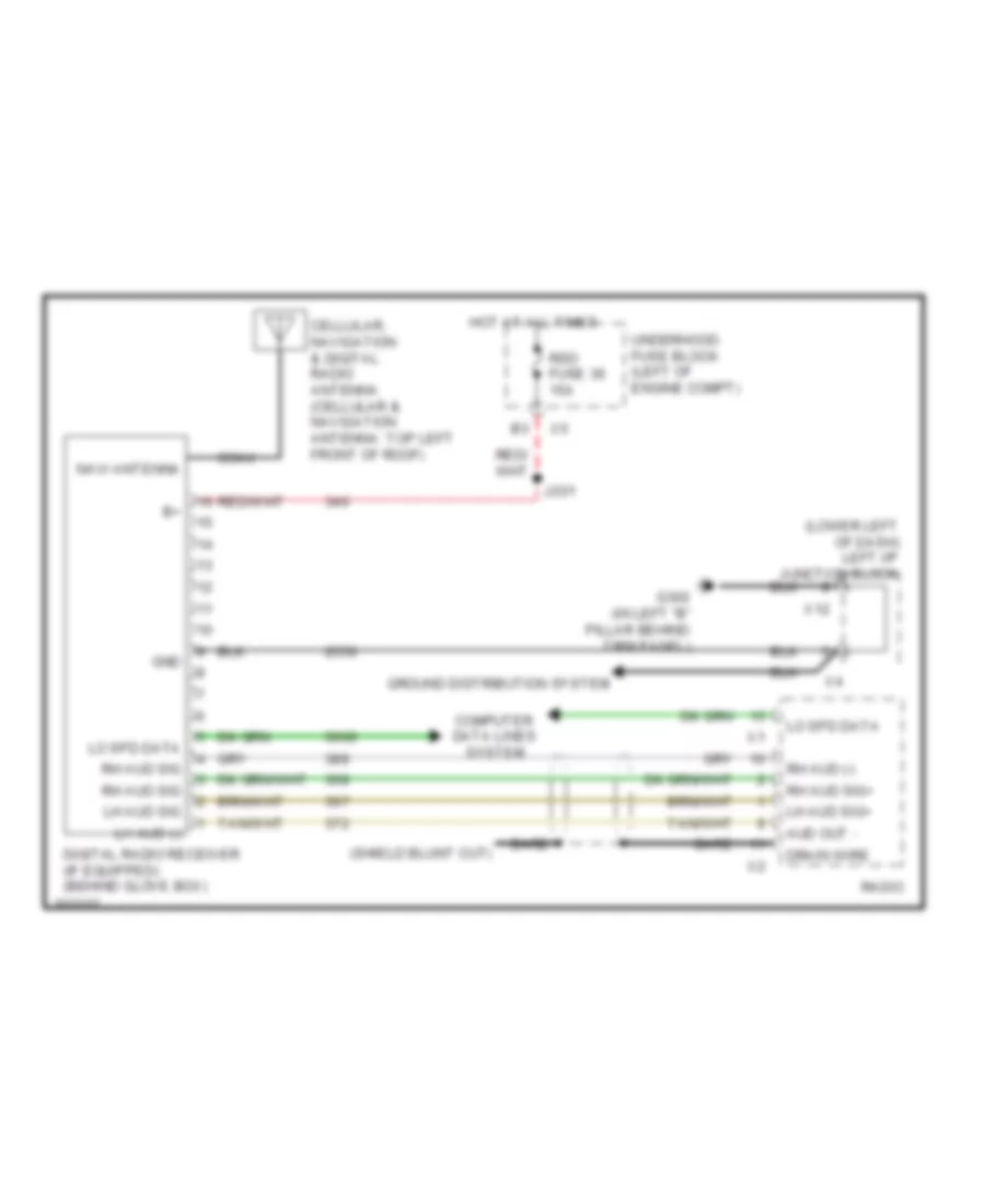 Satellite Radio Wiring Diagram for Hummer H2 2009