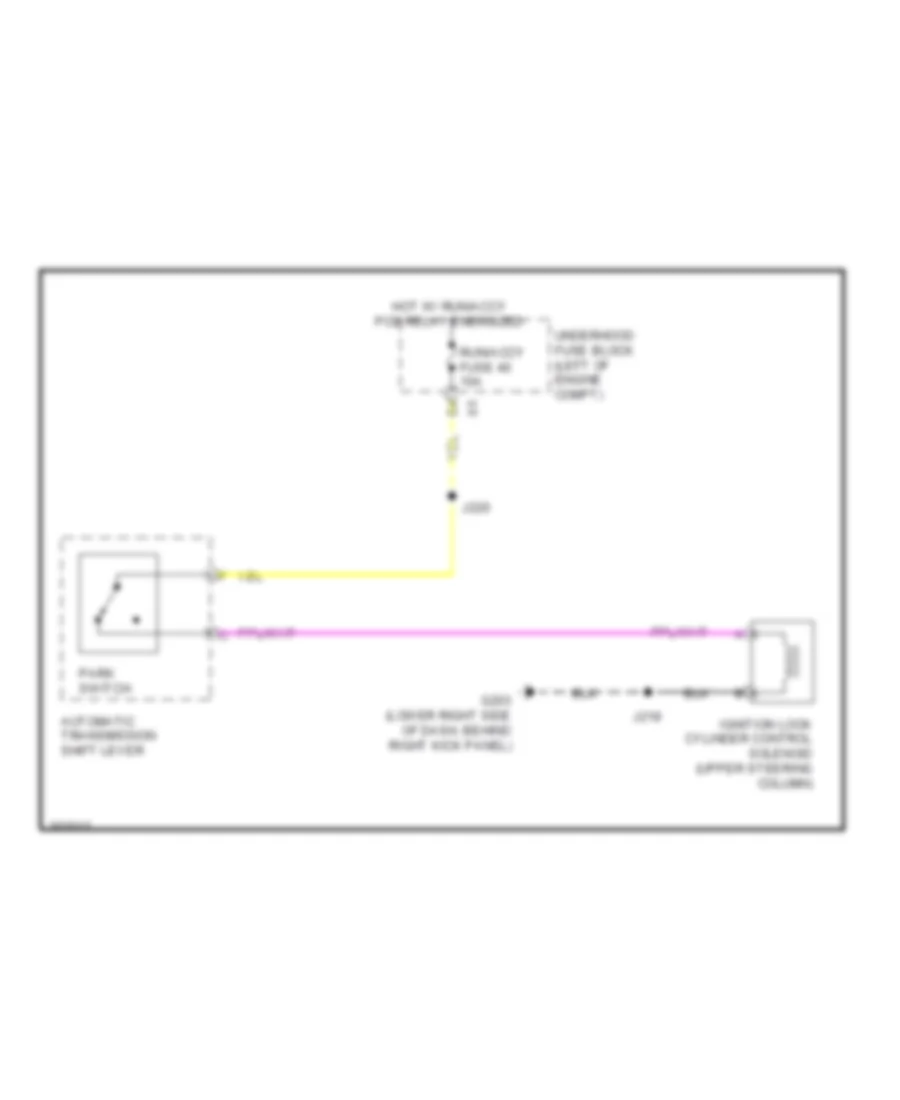 Ignition Lock Solenoid Wiring Diagram for Hummer H2 2009