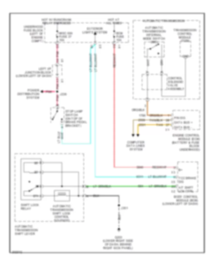 Shift Interlock Wiring Diagram for Hummer H2 2009