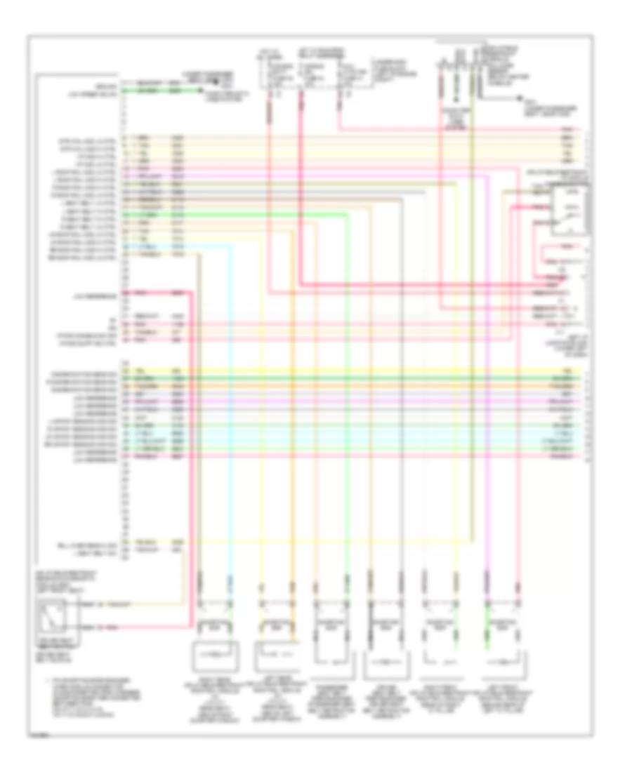 Supplemental Restraints Wiring Diagram 1 of 2 for Hummer H2 2009