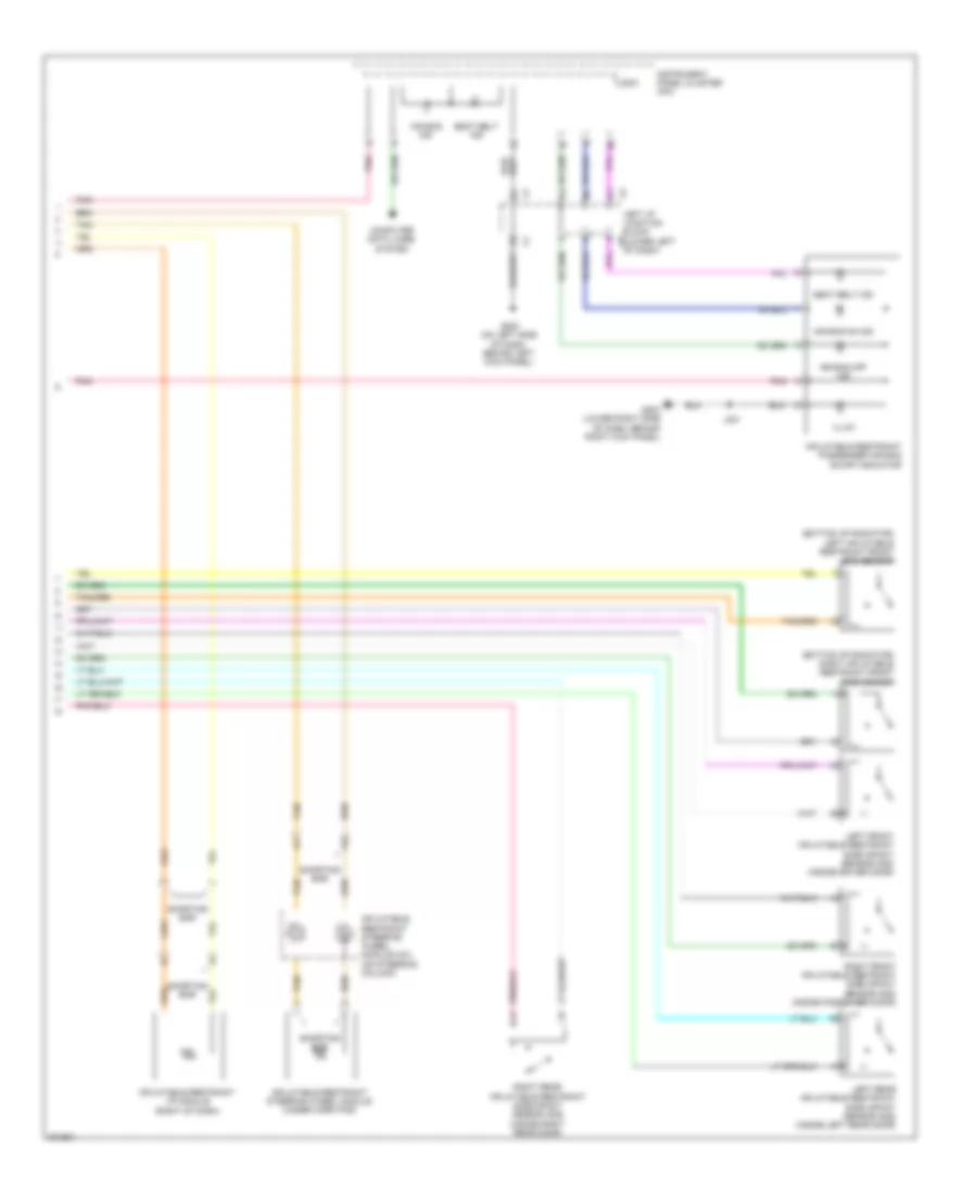 Supplemental Restraints Wiring Diagram 2 of 2 for Hummer H2 2009