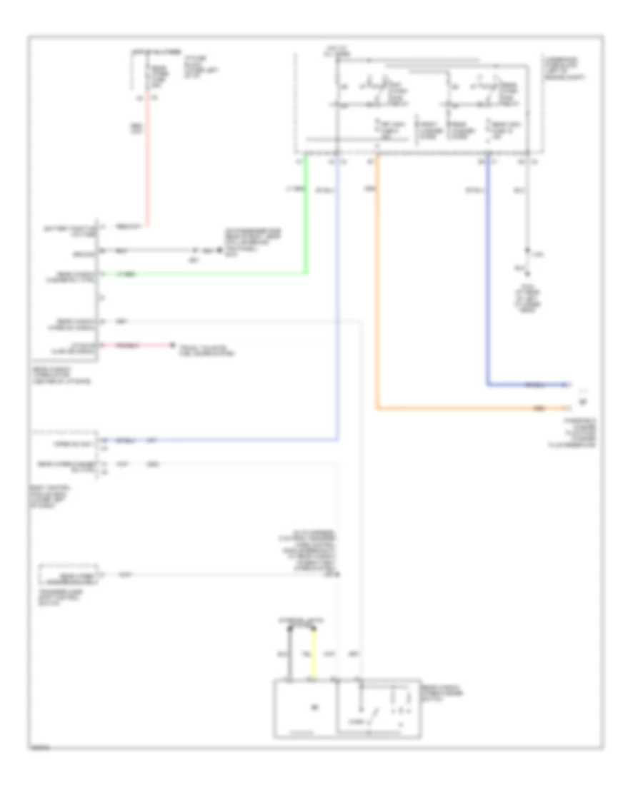Rear Wiper Washer Wiring Diagram for Hummer H2 2009