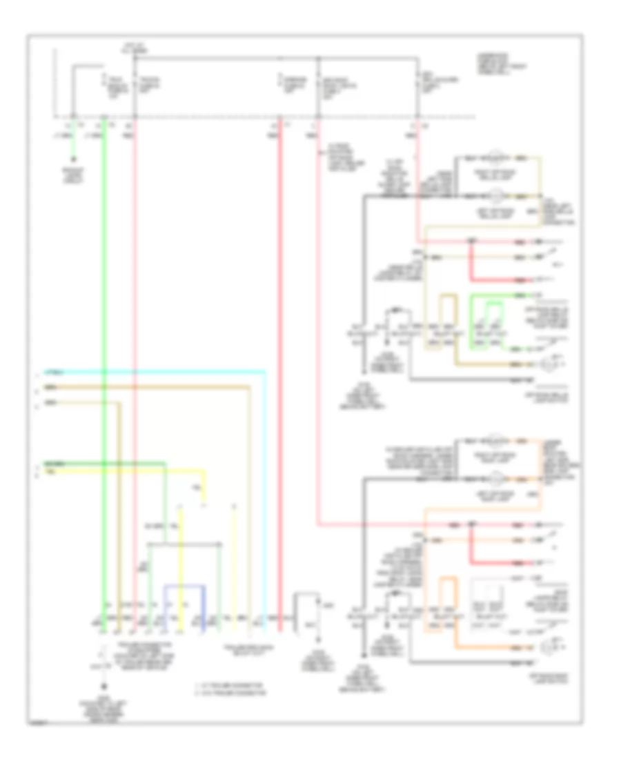 Exterior Lamps Wiring Diagram 3 of 3 for Hummer H3 2009
