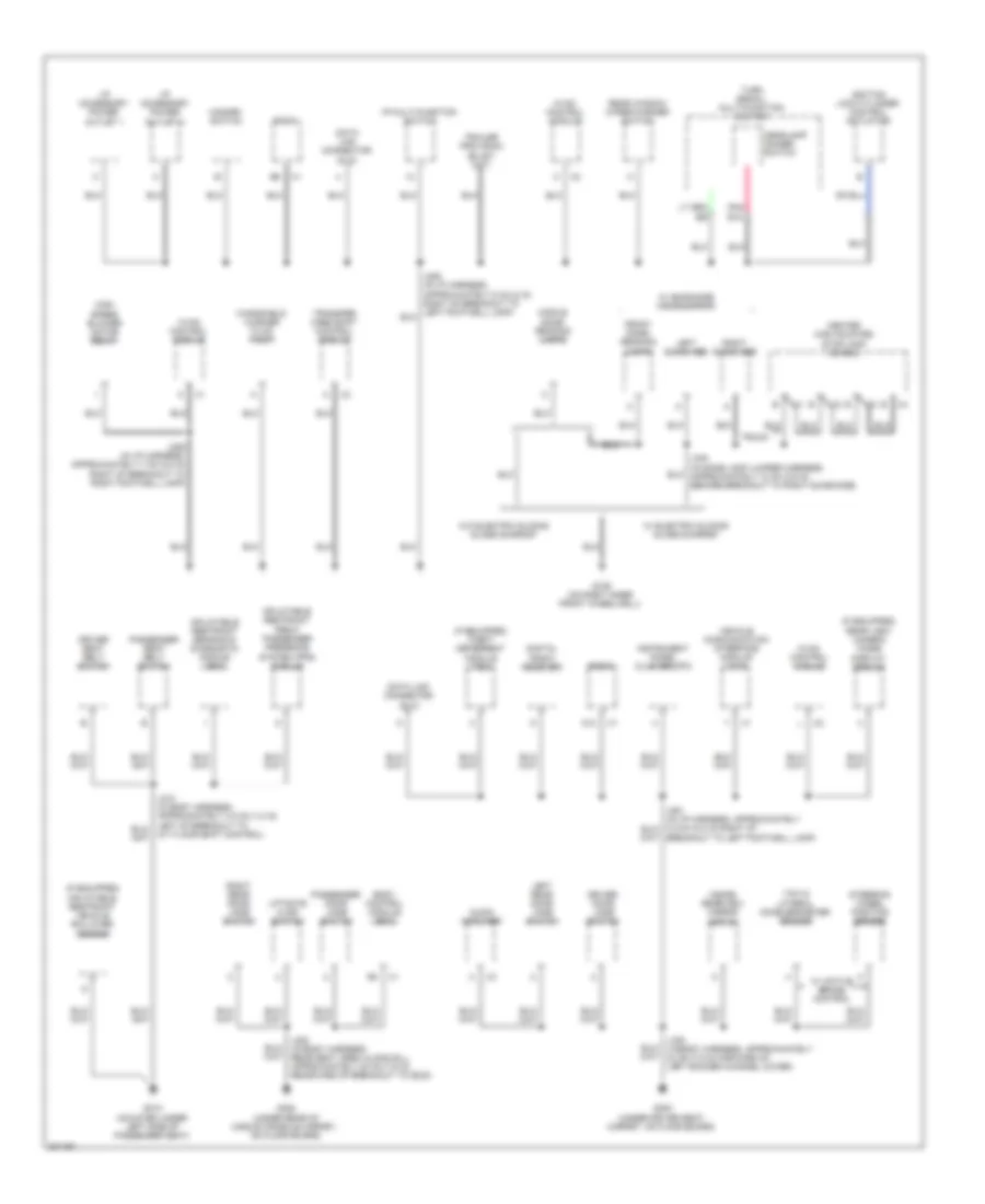 Ground Distribution Wiring Diagram 3 of 3 for Hummer H3 2009