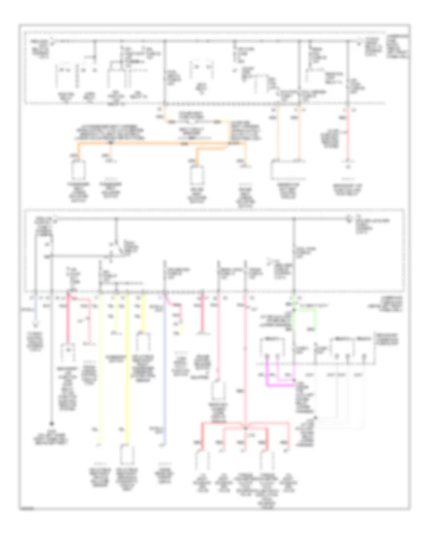 Power Distribution Wiring Diagram (2 of 4) for Hummer H3 2009