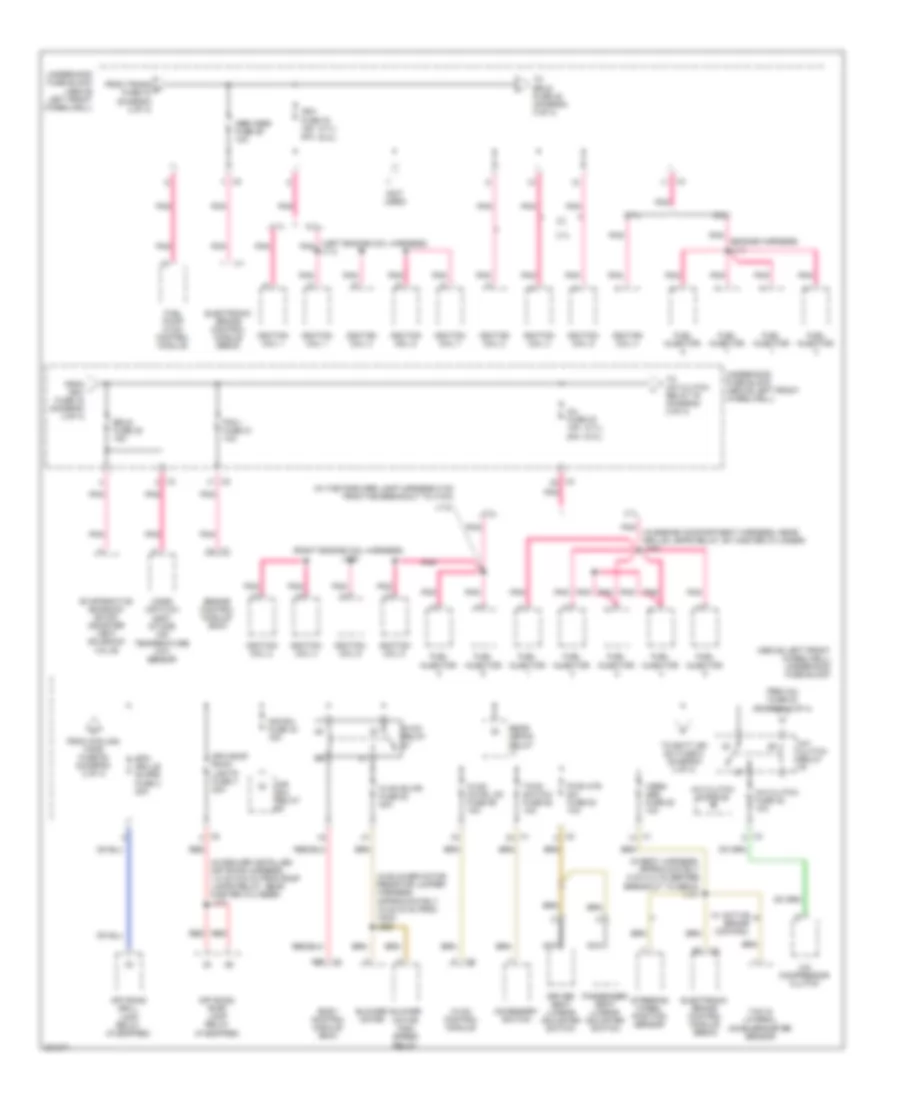 Power Distribution Wiring Diagram 3 of 4 for Hummer H3 2009