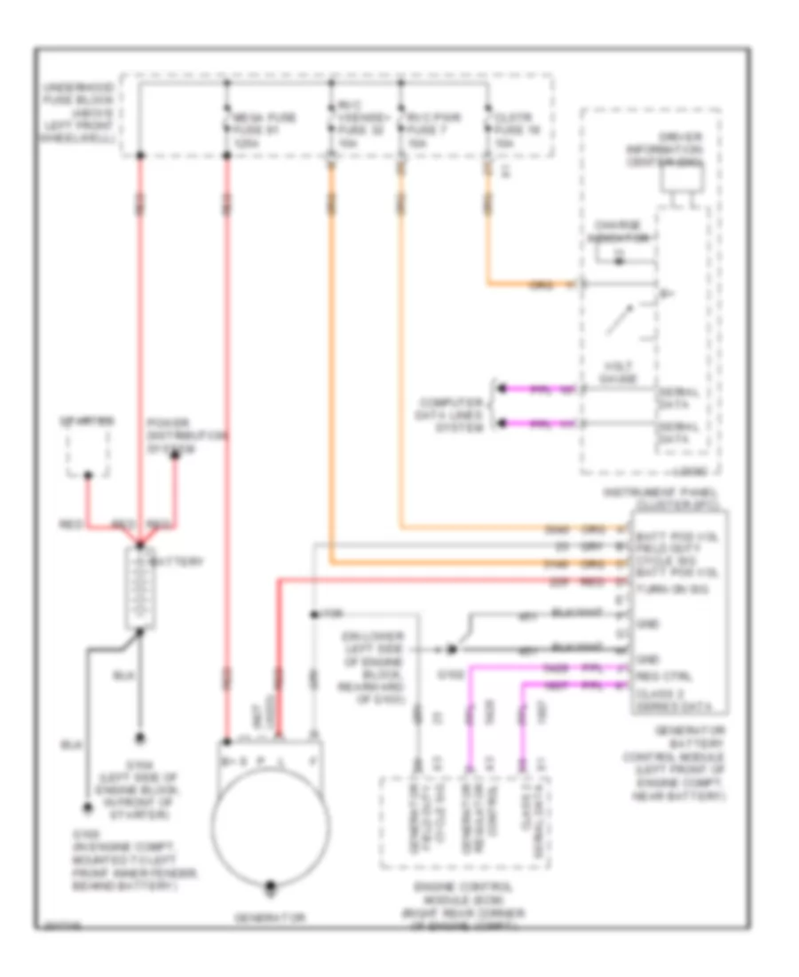 Charging Wiring Diagram for Hummer H3 2009