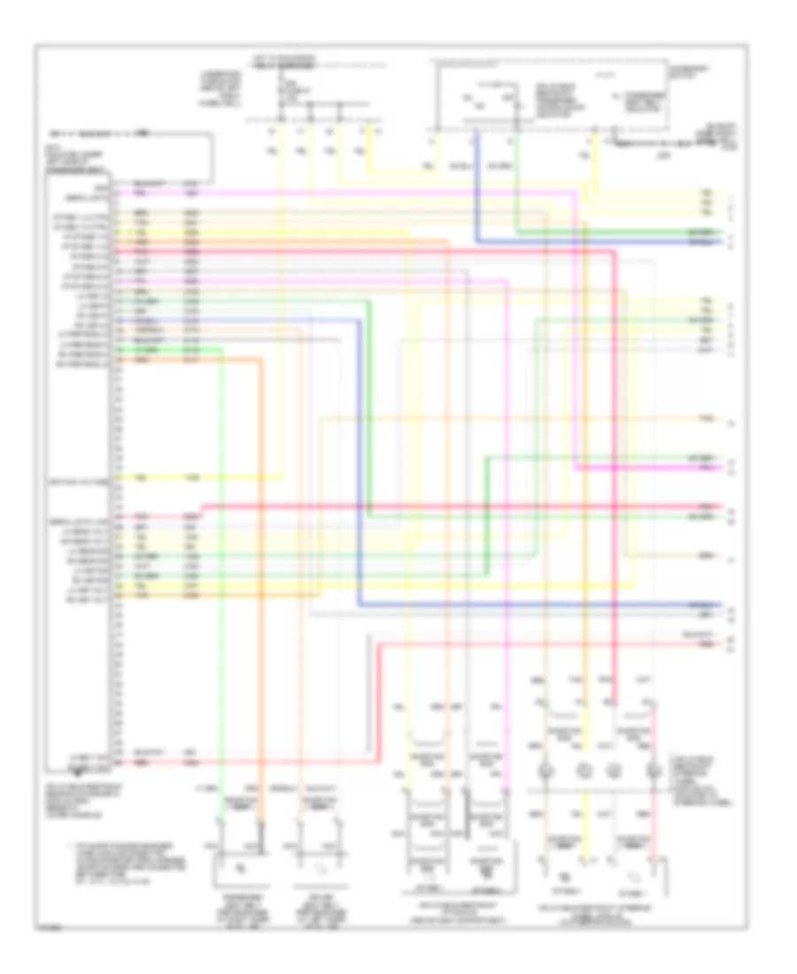 Supplemental Restraints Wiring Diagram 1 of 2 for Hummer H3 2009