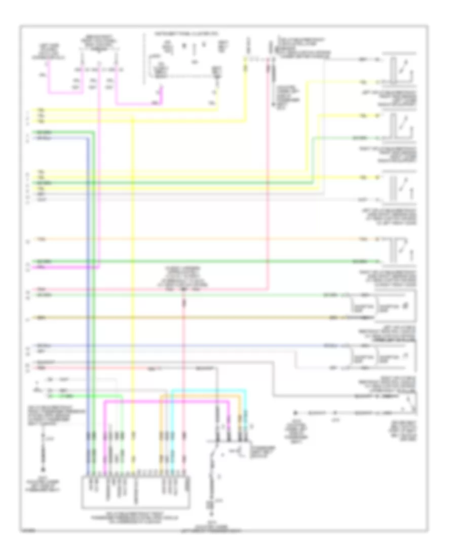 Supplemental Restraints Wiring Diagram (2 of 2) for Hummer H3 2009