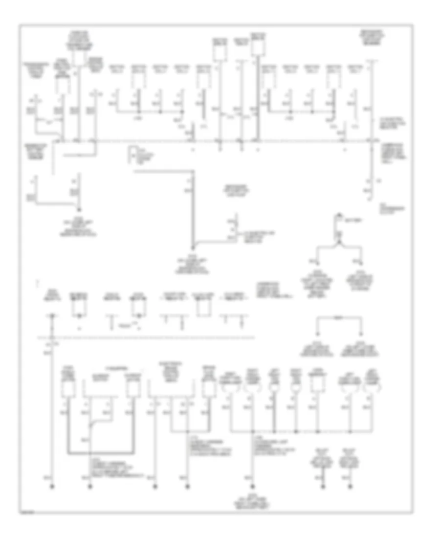 Ground Distribution Wiring Diagram 1 of 3 for Hummer H3 Alpha 2009