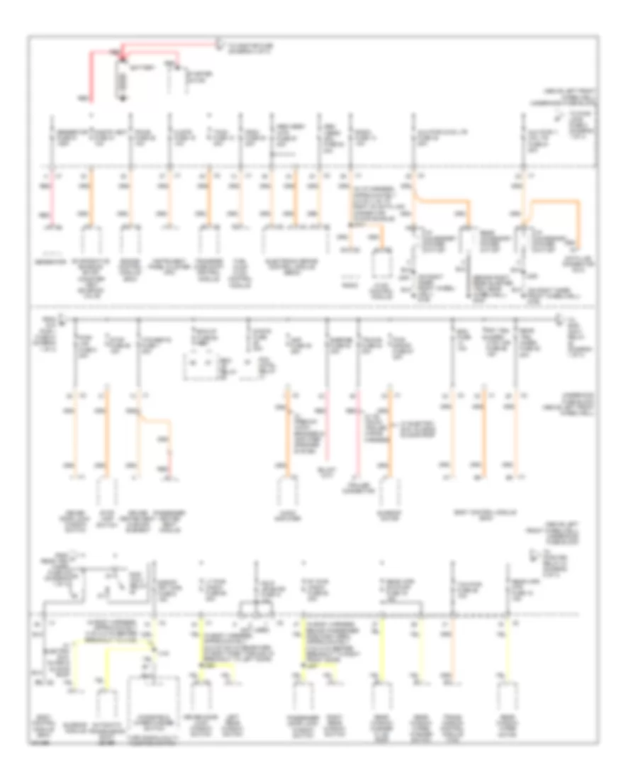 Power Distribution Wiring Diagram 1 of 4 for Hummer H3 Alpha 2009