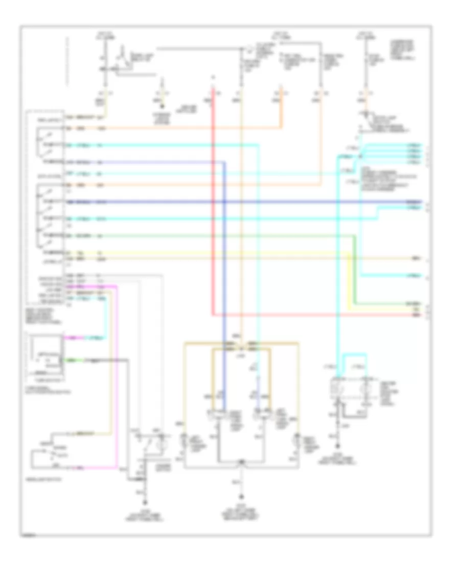 Exterior Lamps Wiring Diagram (1 of 3) for Hummer H3T 2009