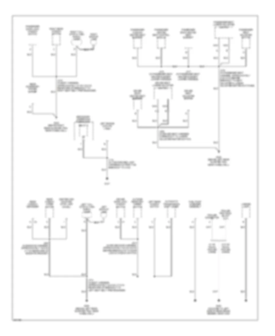 Ground Distribution Wiring Diagram (2 of 3) for Hummer H3T Alpha 2009