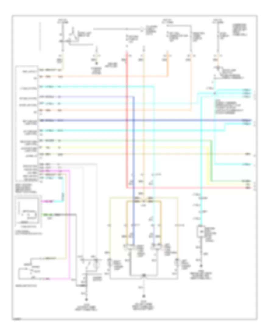 Exterior Lamps Wiring Diagram (1 of 3) for Hummer H3 2010