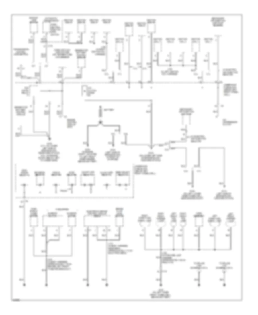 Ground Distribution Wiring Diagram 1 of 4 for Hummer H3 2010