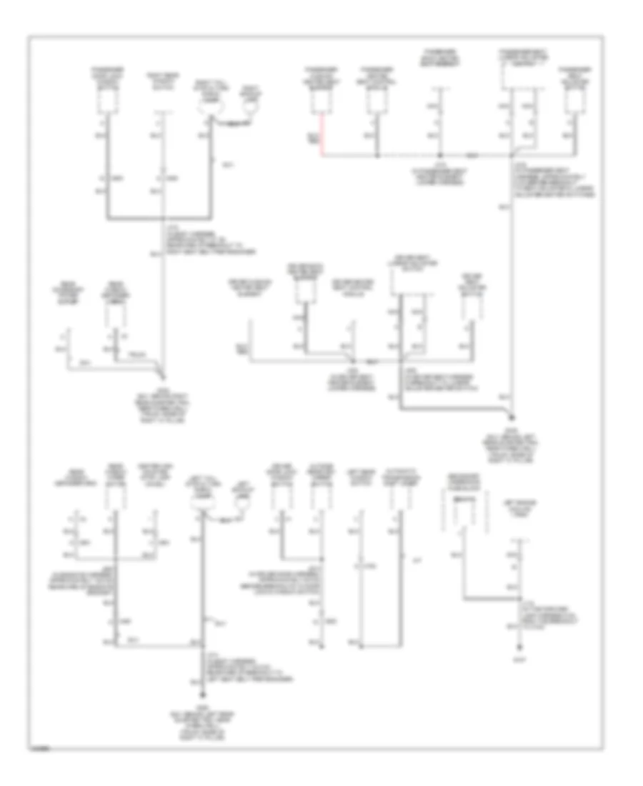 Ground Distribution Wiring Diagram 3 of 4 for Hummer H3 2010