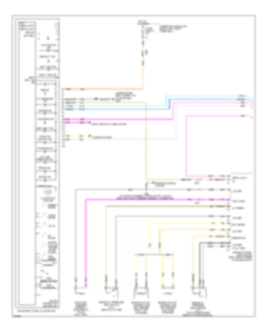 Instrument Cluster Wiring Diagram 1 of 2 for Hummer H3 2010