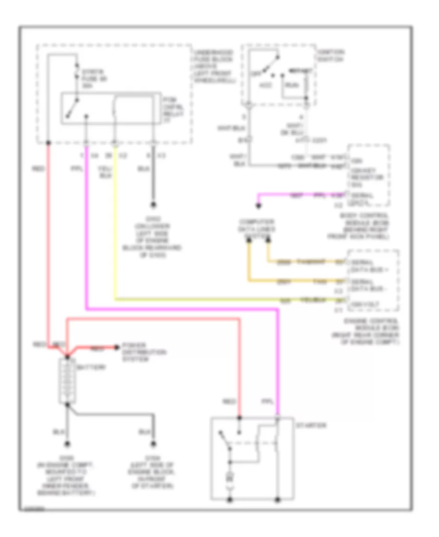 Starting Wiring Diagram M T for Hummer H3 2010