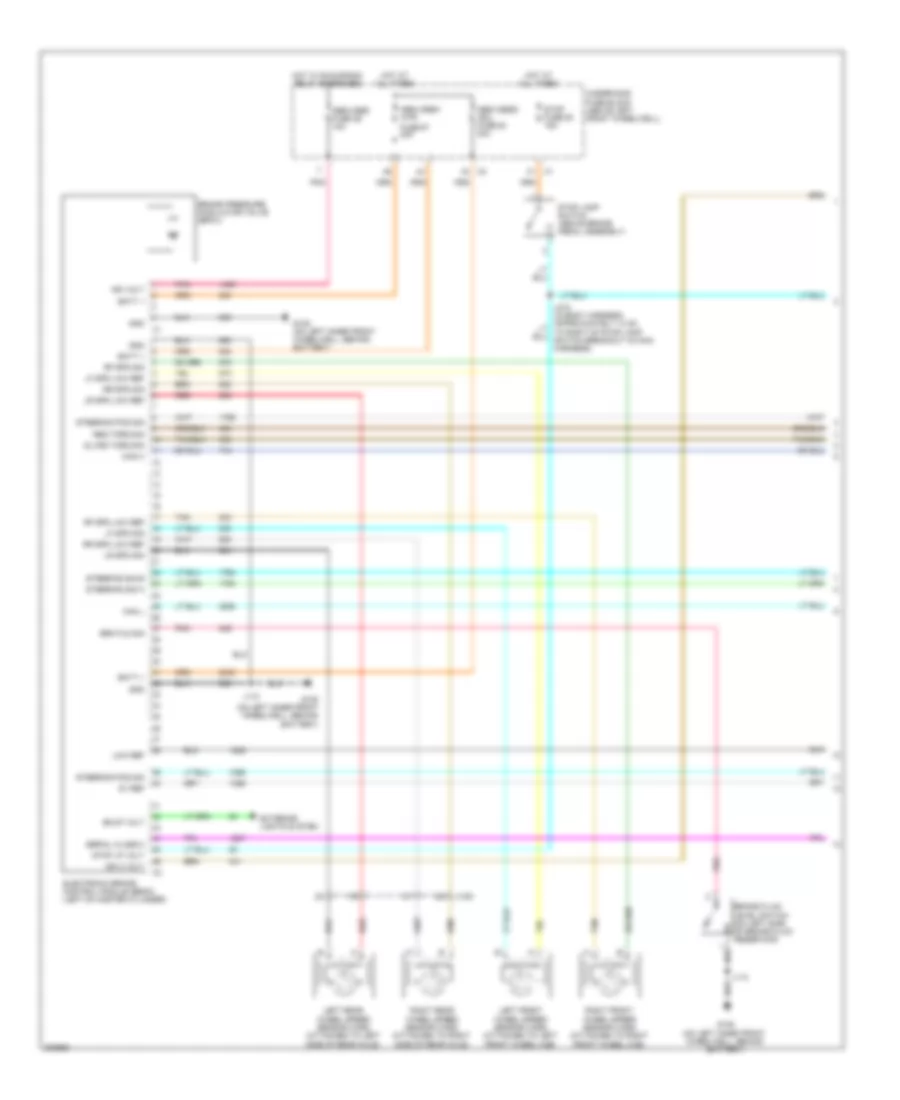 Anti lock Brakes Wiring Diagram 1 of 2 for Hummer H3 Alpha 2010