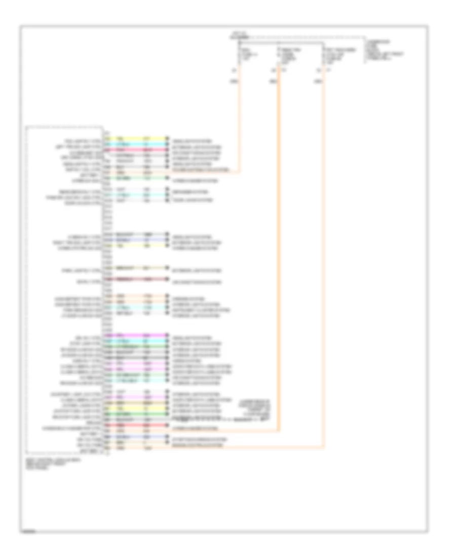 Body Control Modules Wiring Diagram 1 of 2 for Hummer H3 Alpha 2010