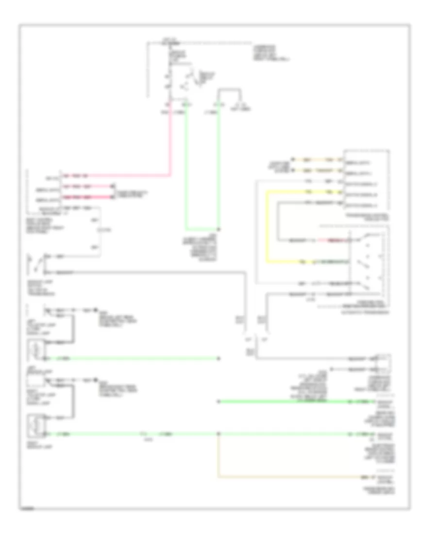 Backup Lamps Wiring Diagram for Hummer H3 Alpha 2010