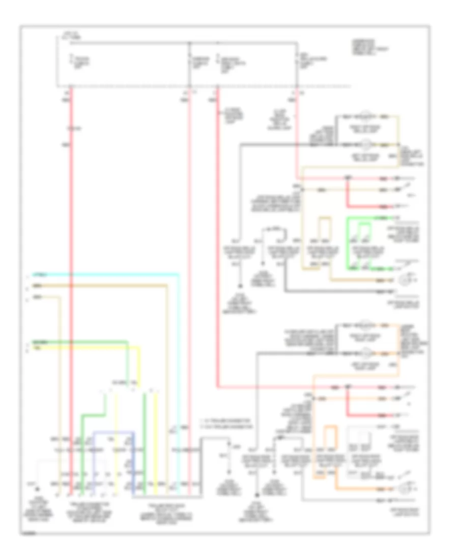 Exterior Lamps Wiring Diagram 3 of 3 for Hummer H3 Alpha 2010