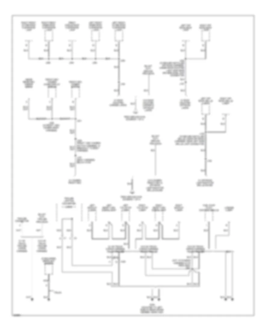 Ground Distribution Wiring Diagram 2 of 4 for Hummer H3 Alpha 2010