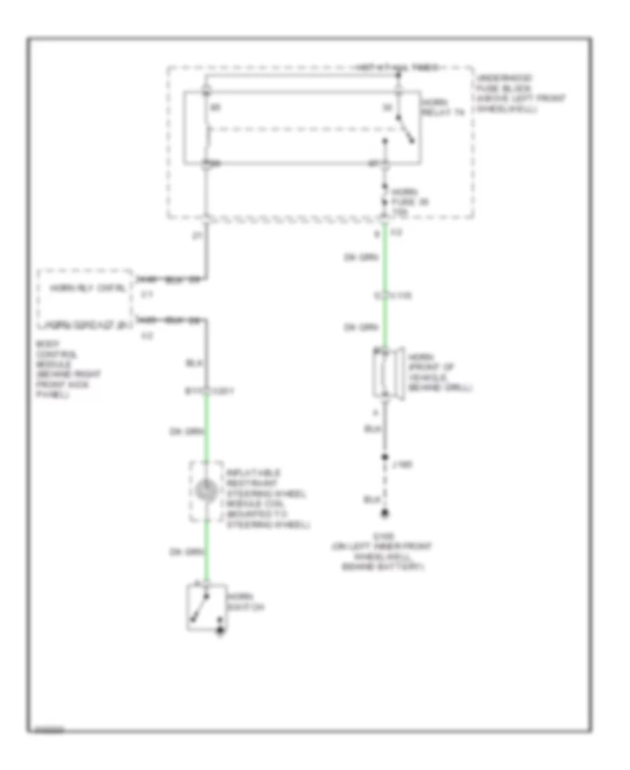 Horn Wiring Diagram for Hummer H3 Alpha 2010