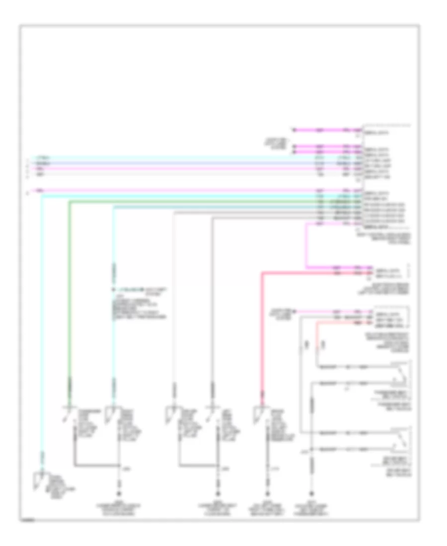 Instrument Cluster Wiring Diagram 2 of 2 for Hummer H3 Alpha 2010