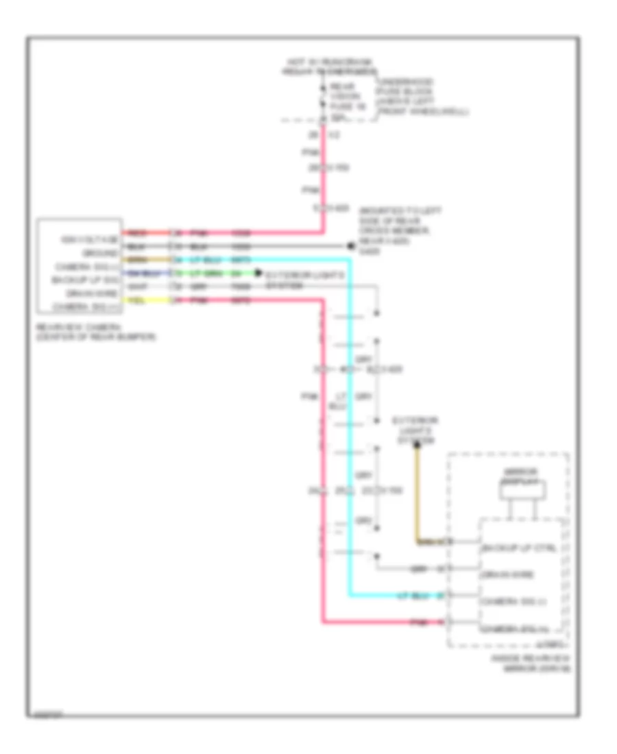 Rear View Camera Wiring Diagram for Hummer H3 Alpha 2010