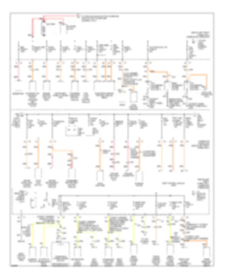 Power Distribution Wiring Diagram 1 of 4 for Hummer H3 Alpha 2010