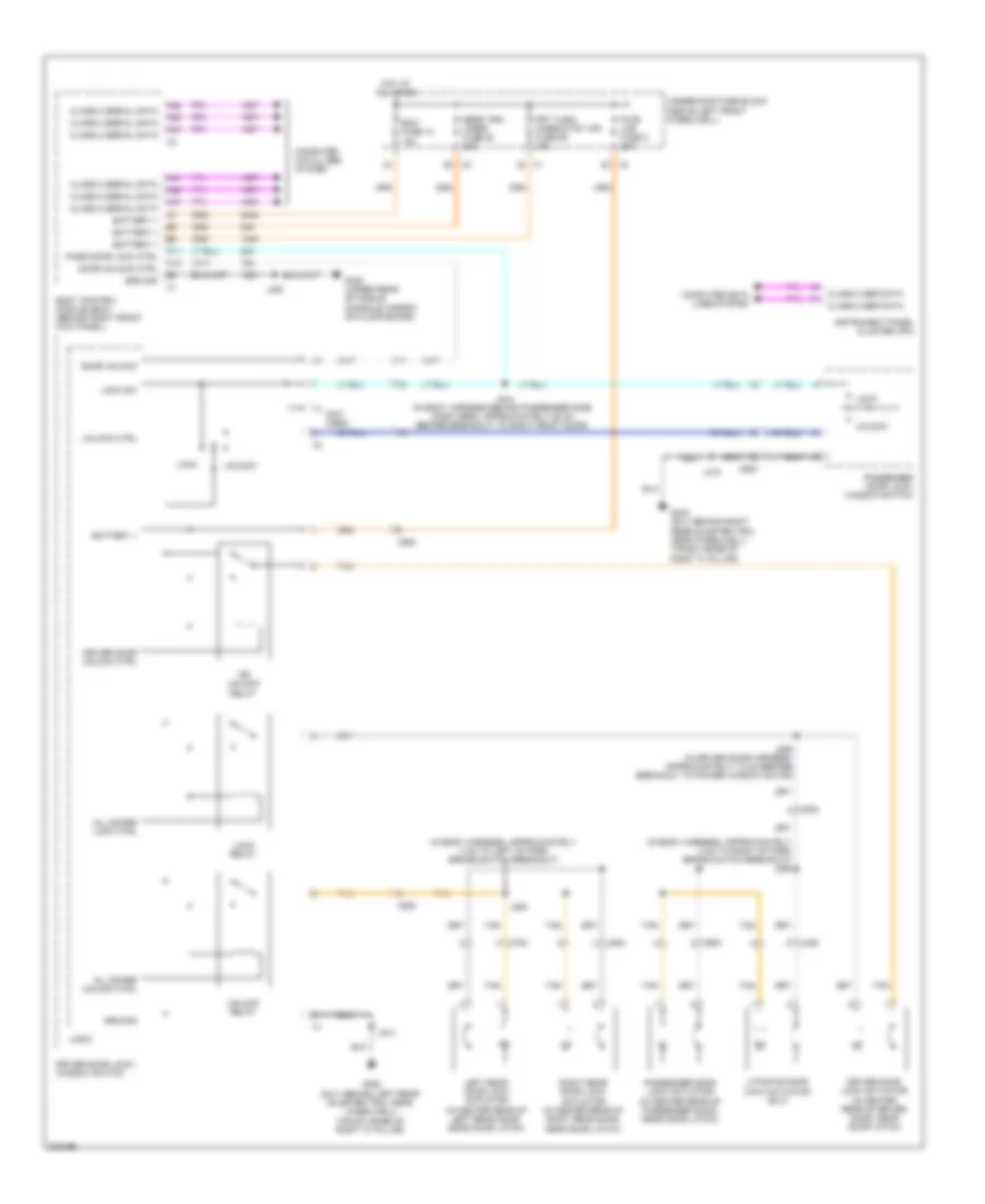 Power Door Locks Wiring Diagram for Hummer H3 Alpha 2010