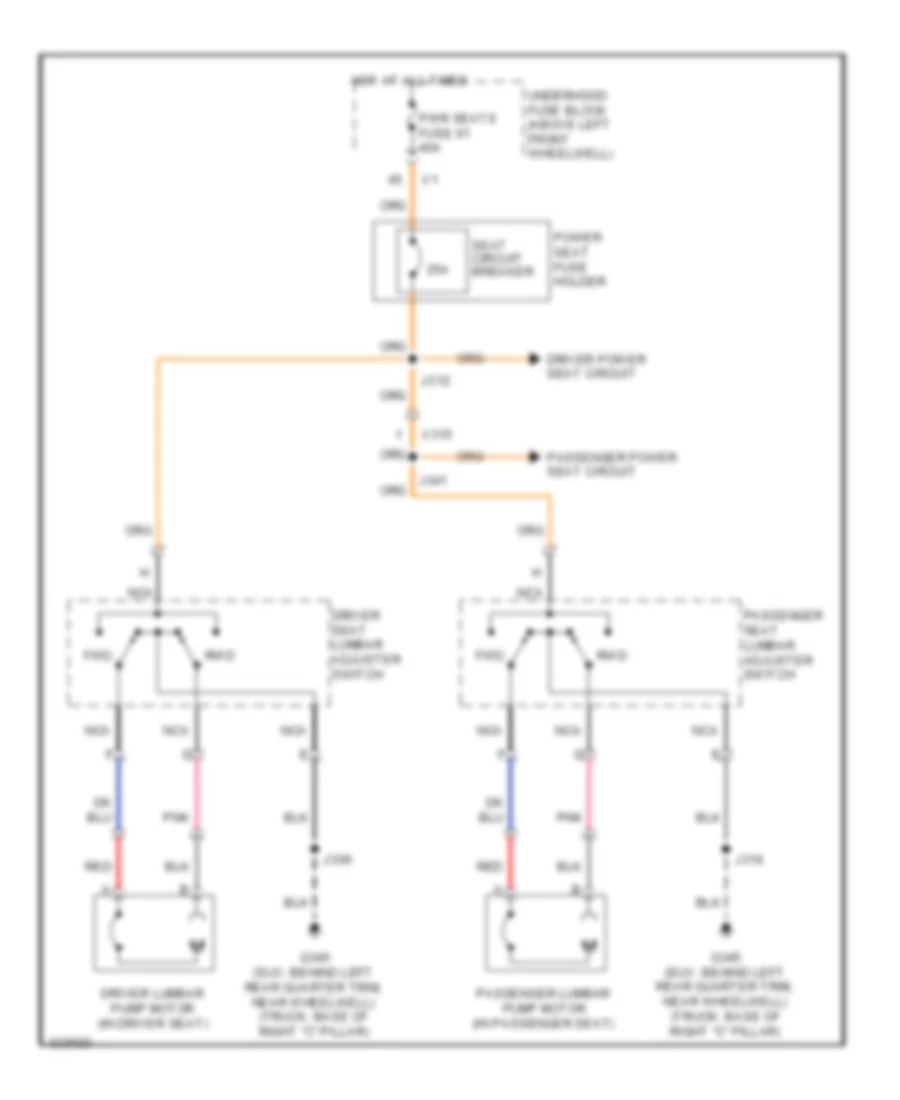 Lumbar Wiring Diagram for Hummer H3 Alpha 2010