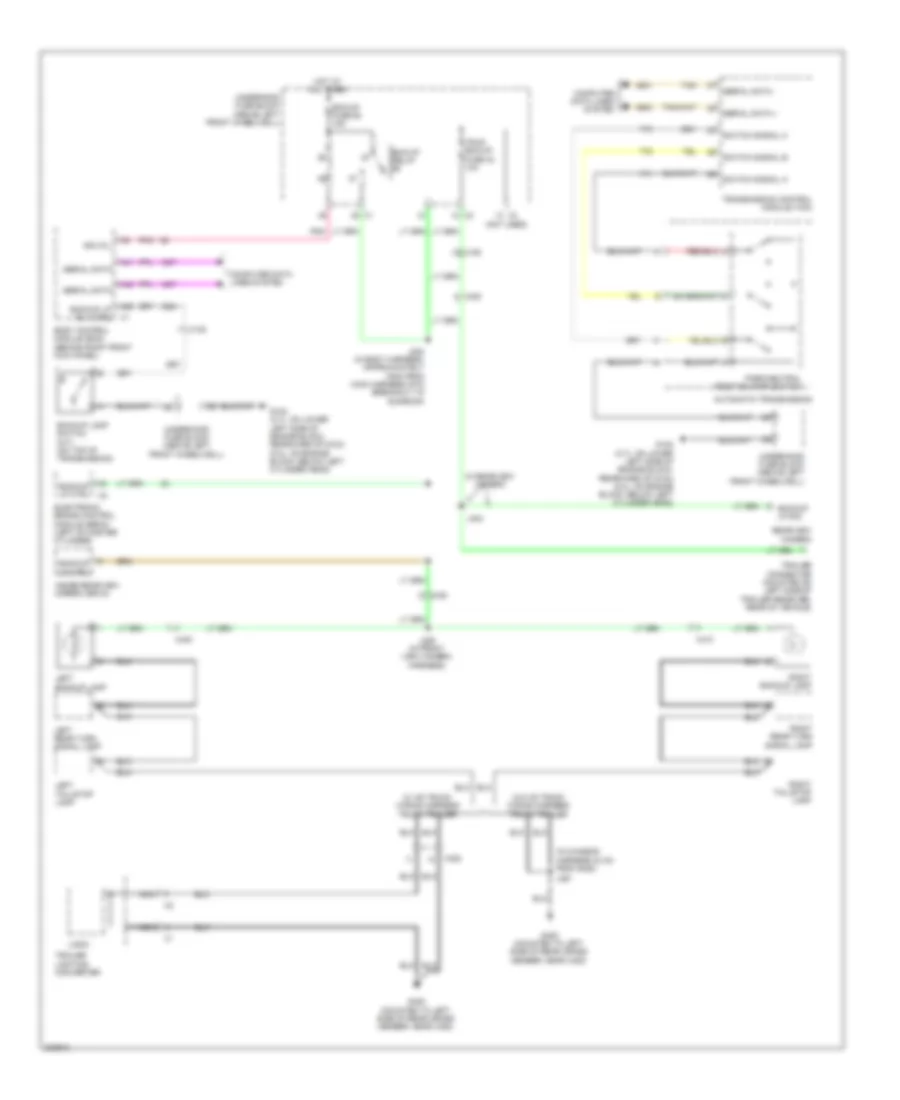 Backup Lamps Wiring Diagram for Hummer H3T Alpha 2010