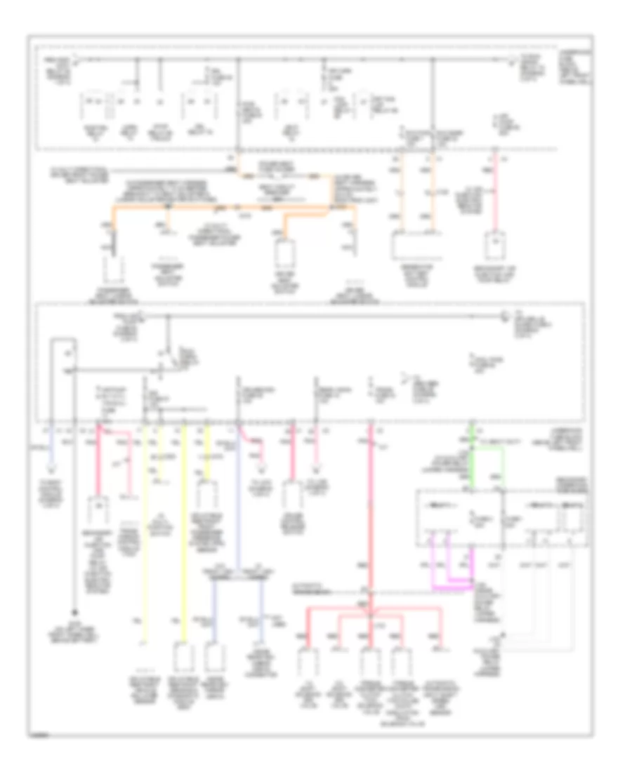 Power Distribution Wiring Diagram 2 of 4 for Hummer H3T Alpha 2010