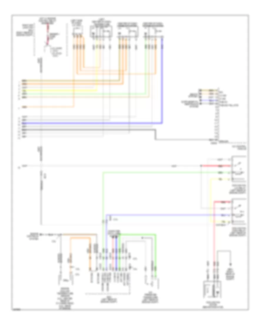 Электросхема кондиционера с ручный управлением (2 из 2) для Hyundai Genesis Coupe 3.8 Track 2013