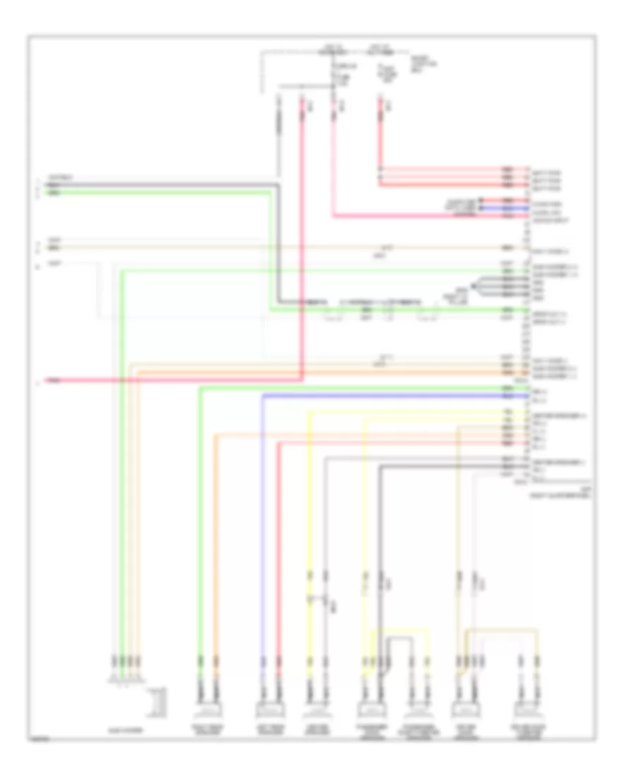 Radio Wiring Diagram, withNavigation & without JBL Усилитель (3 из 3) для Hyundai Genesis Coupe 3.8 Track 2013