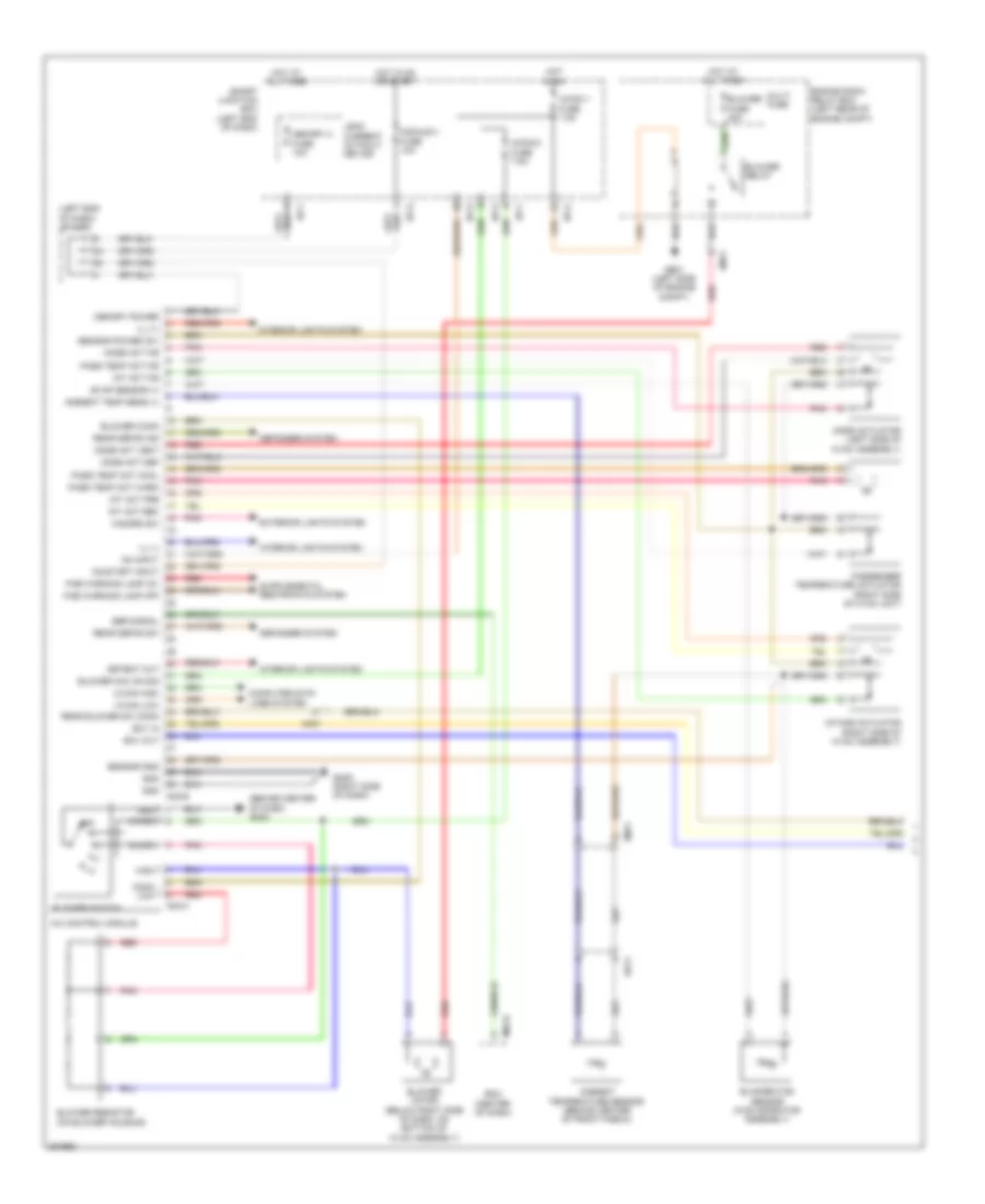 Электросхема кондиционера с ручный управлением (1 из 3) для Hyundai Santa Fe GLS 2013