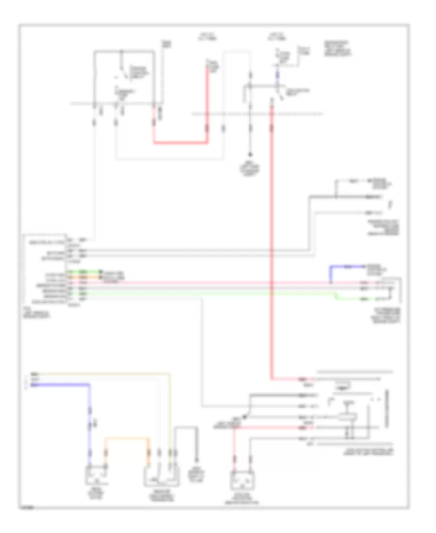 Электросхема кондиционера с ручный управлением (3 из 3) для Hyundai Santa Fe GLS 2013
